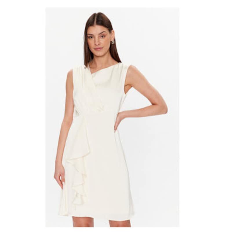 Дамска рокля -  301509370 - Полиестер - Бежов - Бежов DKNY