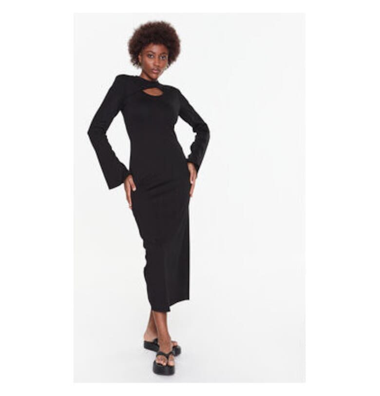 Дамска рокля -  301635222 - Вискоза/Полиамид - Черен - Черен GESTUZ