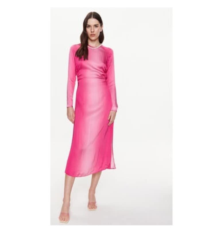 Дамска рокля -  301999225 - вискоза/район - розово - Розово Birgitte Herskind