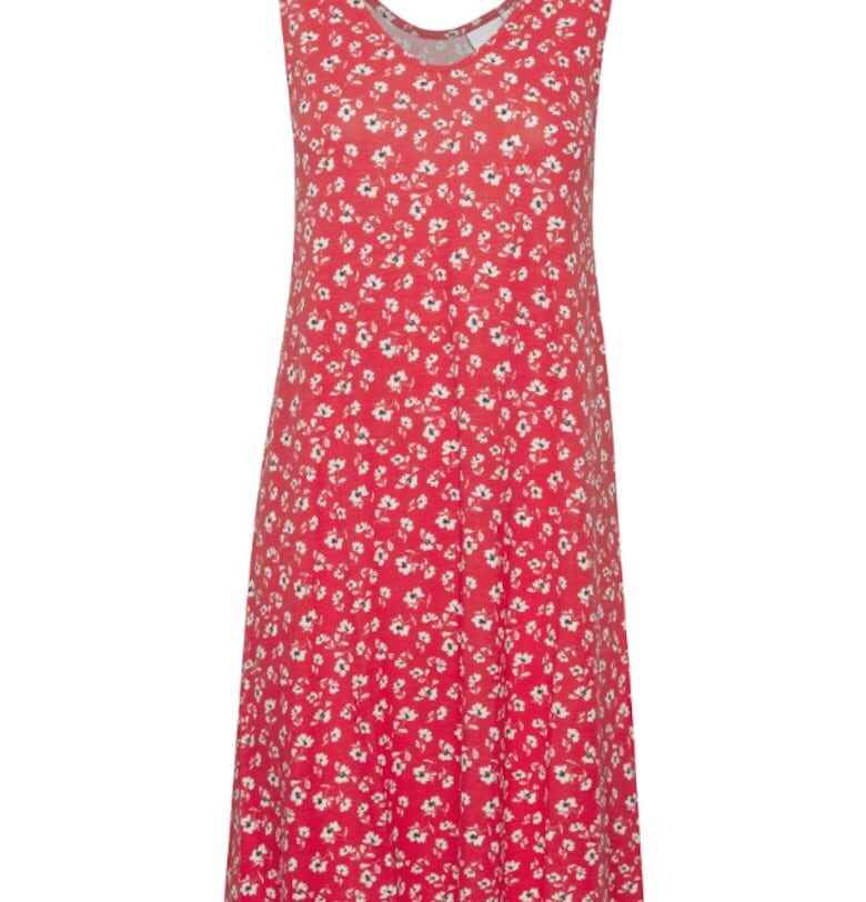 Дамска рокля -  302035663 - Вискоза - Червен ICHI