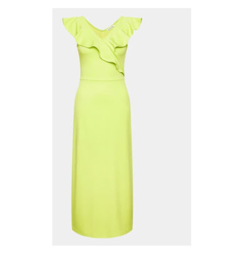 Дамска рокля -  302172115 - Полиестер - Жълт - Жълт Silvian Heach