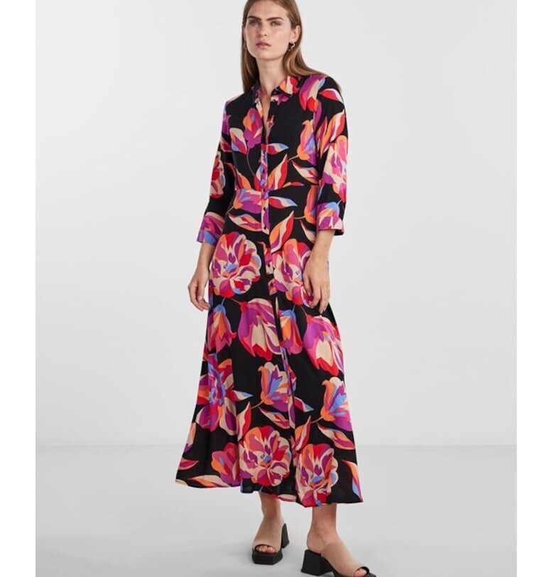 Дамска рокля -  302596744 - Многоцветна - Вискоза - Многоцветен Yas