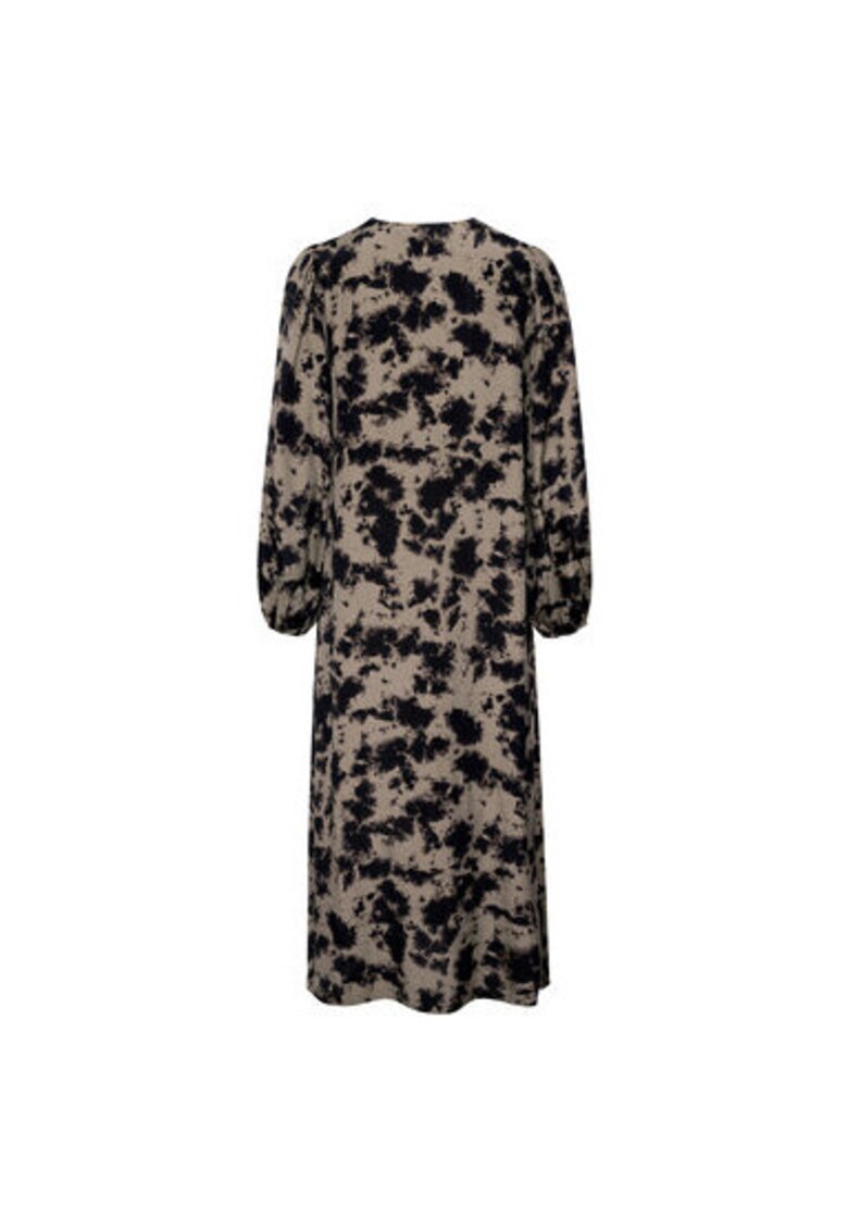 Дамска рокля - 302969722 - Вискоза - Кафяв - Кафяв Karen by Simonsen