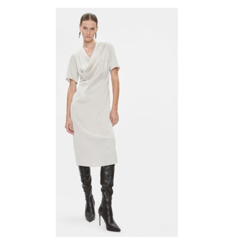 Дамска рокля -  302997039 - Рециклиран полиестер - Сив - Сив Bruuns Bazaar