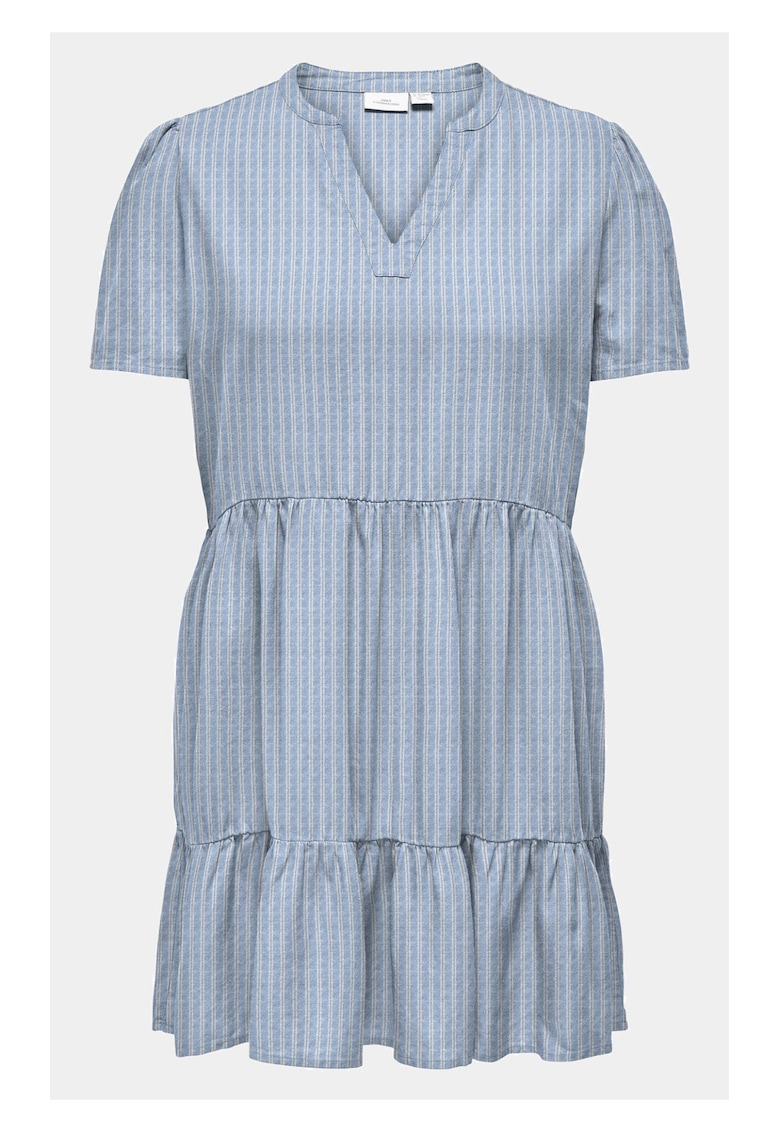 Дамска рокля - 303335984 - Синя - Вискоза ONLY CARMAKOMA