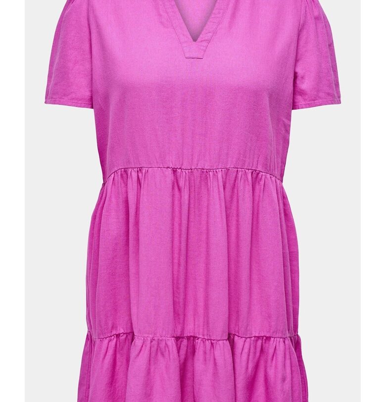 Дамска рокля -  303336028 - Розова - Вискоза ONLY CARMAKOMA