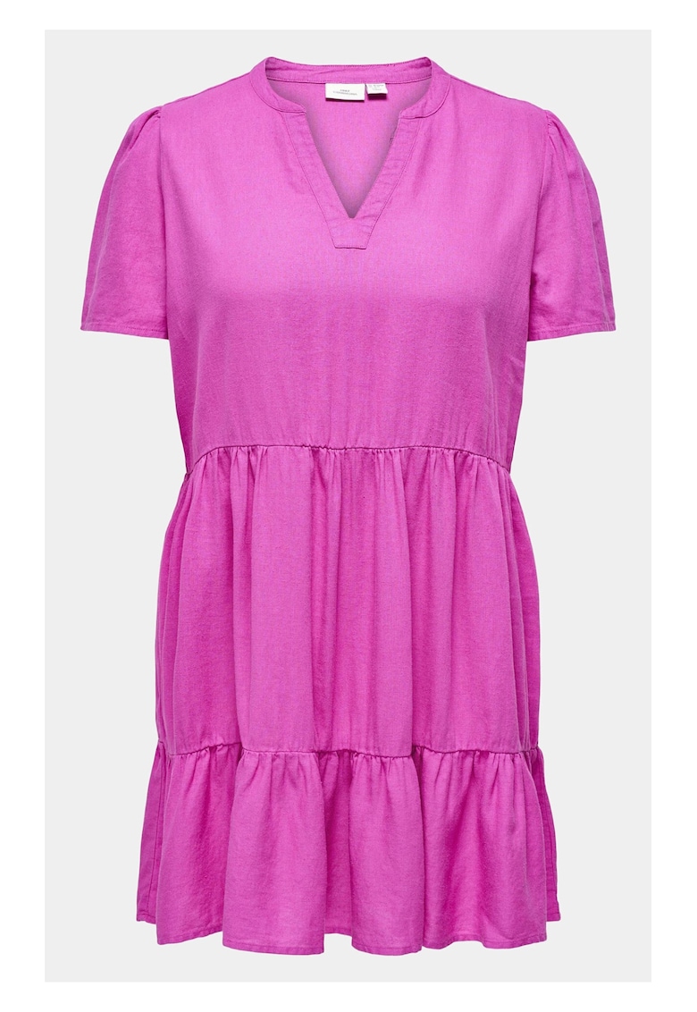 Дамска рокля - 303336028 - Розова - Вискоза ONLY CARMAKOMA