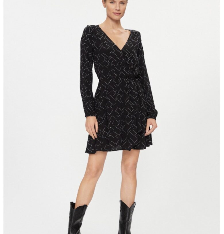 Дамска рокля  303438791 Вискоза - Черен Pepe Jeans