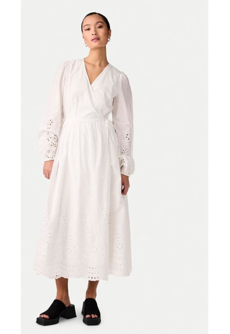 Дамска рокля - 303481544 - Бяла - Памук - Бял Yas