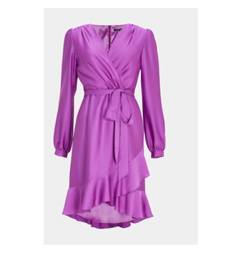 Дамска рокля -  303551841 - Полиестер - Лилаво - Виолетов Swing