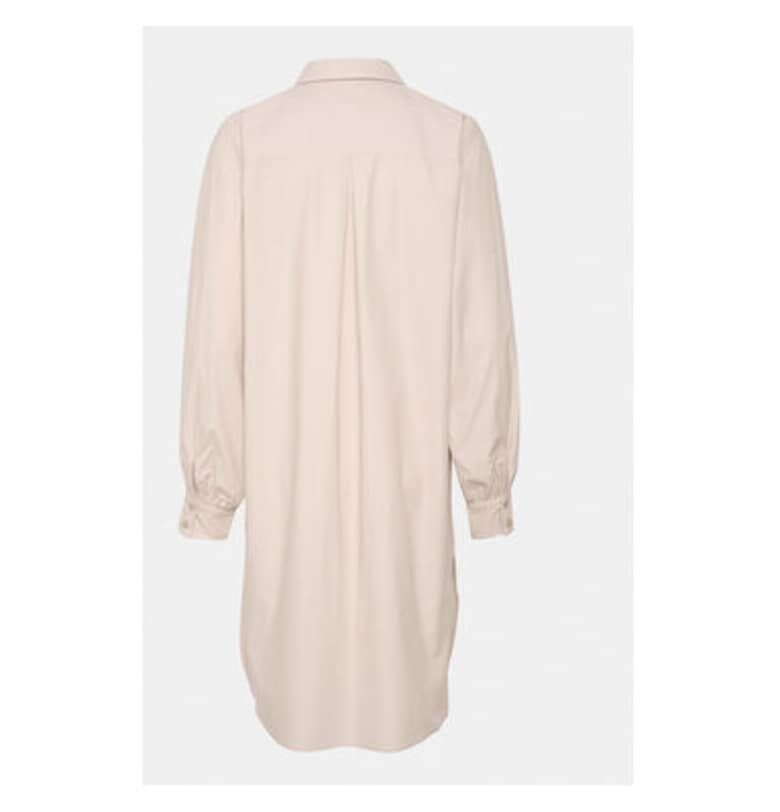 Дамска рокля -  303554163 - Памук - Бежов - Бежов Karen by Simonsen