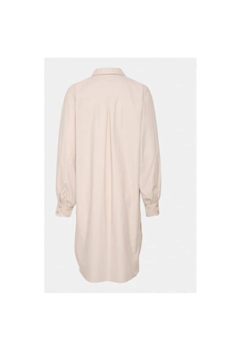 Дамска рокля - 303554163 - Памук - Бежов - Бежов Karen by Simonsen