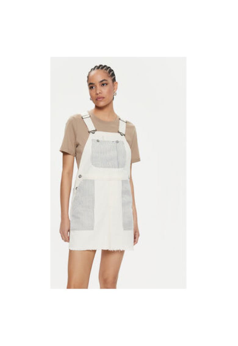 Дамска рокля - 303592769 - Памук - Бежов - Бежов Lee