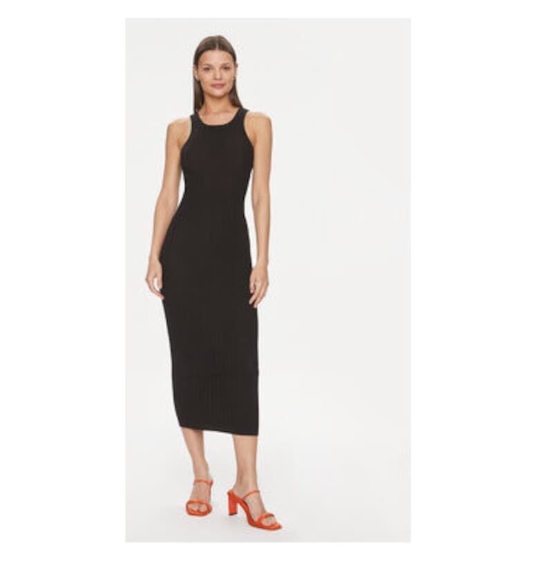 Дамска рокля -  303614140 - Вискоза/Найлон - XS INTL - Черна Silvian Heach