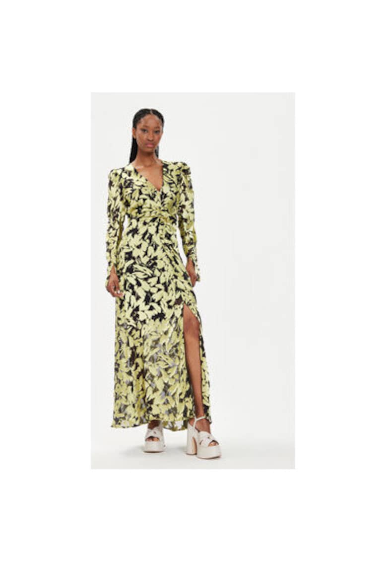 Дамска рокля - 303619787 - Зелена - Зелен GESTUZ