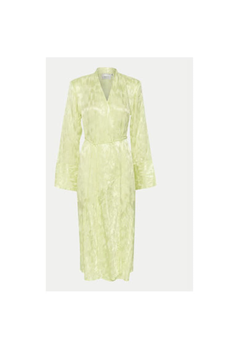 Дамска рокля - 303619800 - Вискоза - Жълт - Жълт GESTUZ