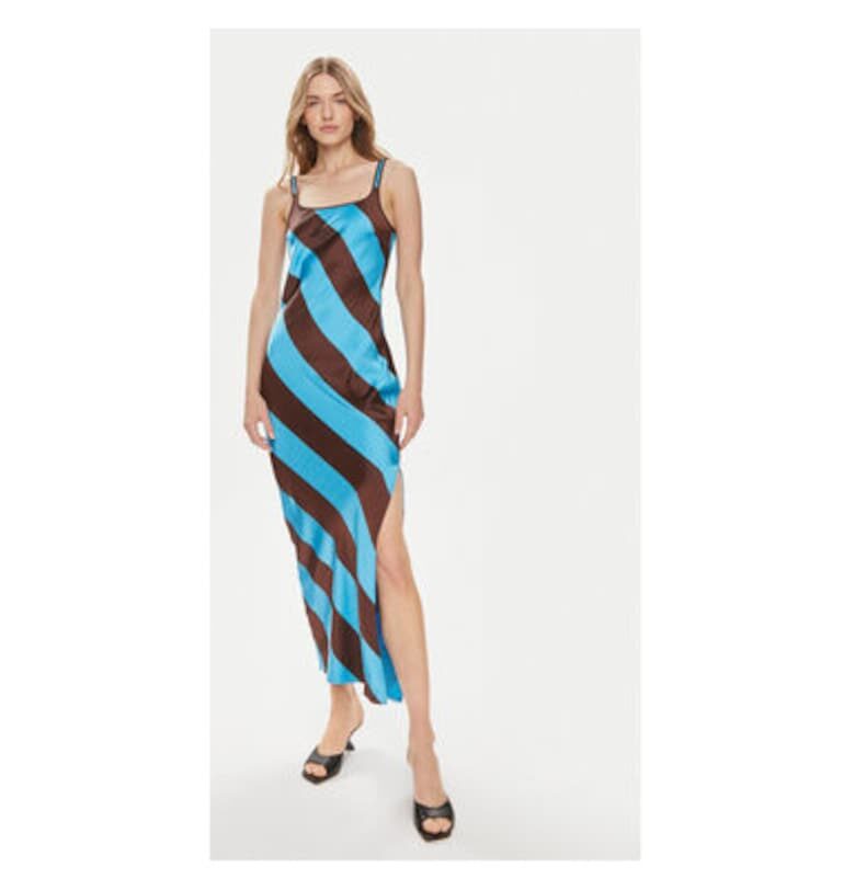 Дамска рокля -  303646547 - Рециклиран полиестер - Кафяв - Кафяв Samsoe Samsoe