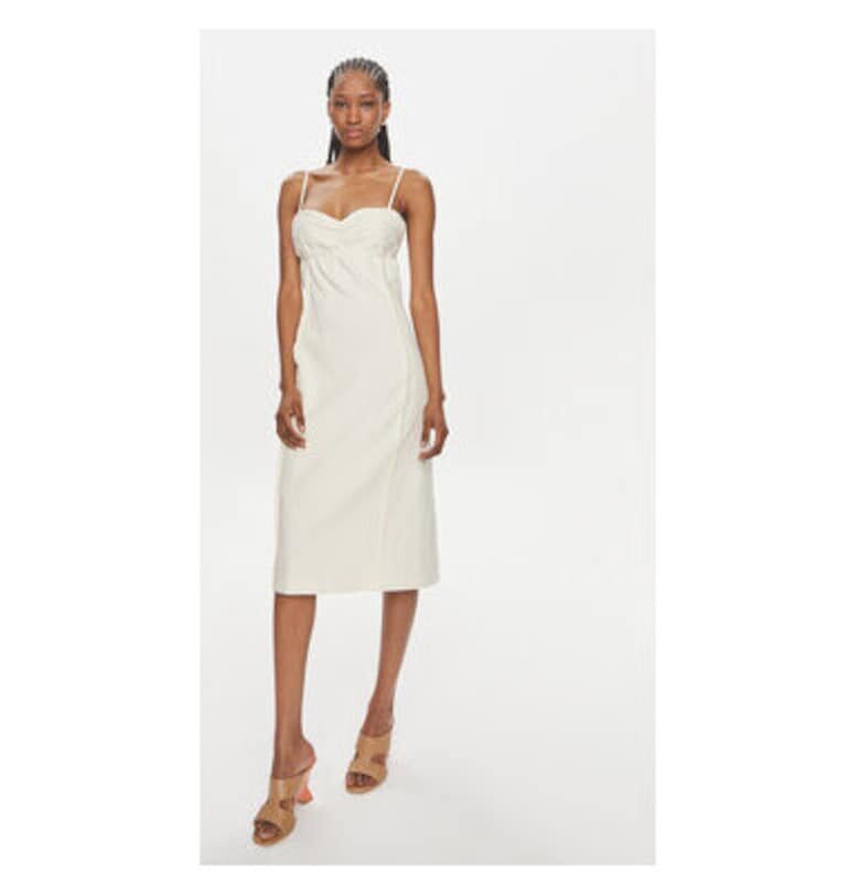 Дамска рокля -  303646608 - Памук/Лен - Бежов Samsoe Samsoe