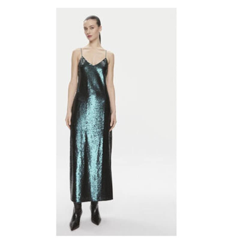 Дамска рокля -  303646653 - Полиестер - Зелен - Зелен Samsoe Samsoe