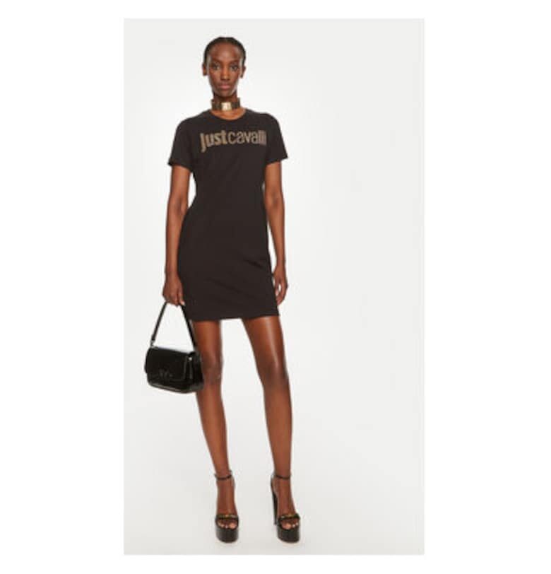 Дамска рокля -  303655310 - Памук - Черен - Черен JUST CAVALLI