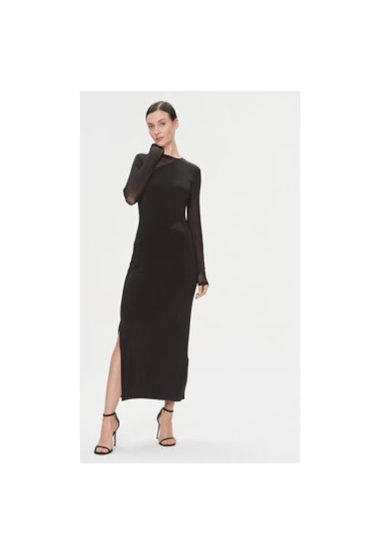 Дамска рокля - 303666392 - Вискоза - Черна - Черен Bruuns Bazaar