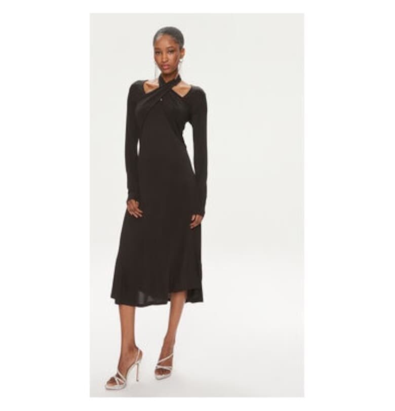 Дамска рокля -  303667214 - Вискоза - Черна Bruuns Bazaar