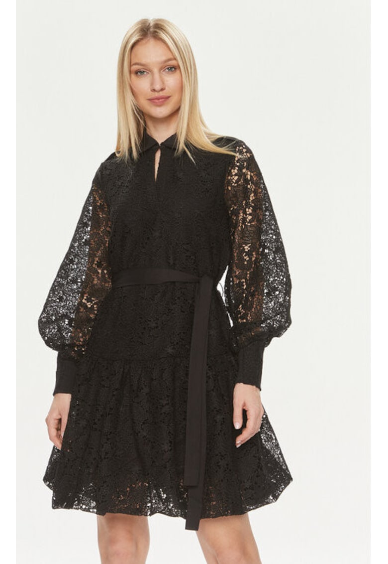 Дамска рокля - 303667238 - Полиестер - Черна - Черен Bruuns Bazaar