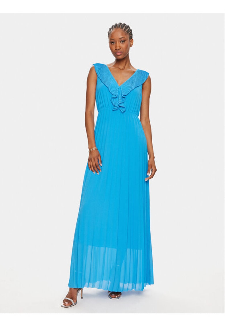 Дамска рокля - 303698867 - Полиестер - Син Marc Aurel