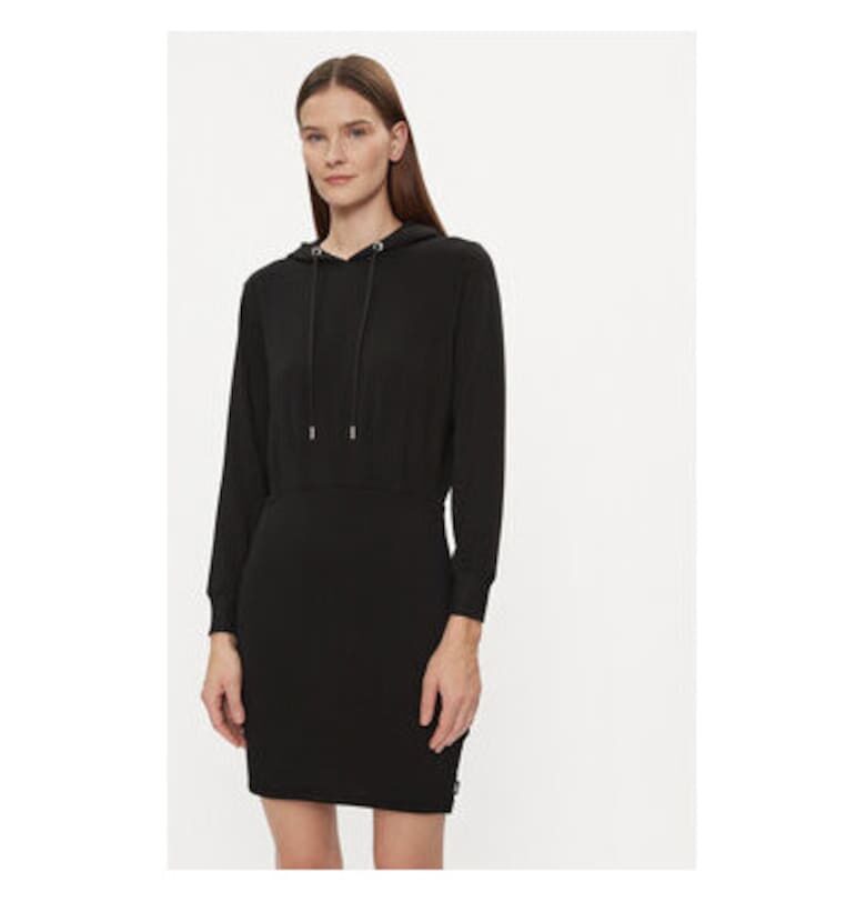 Дамска рокля -  303750756 - Вискоза/Полиестер - Черна - Черен dkny sport