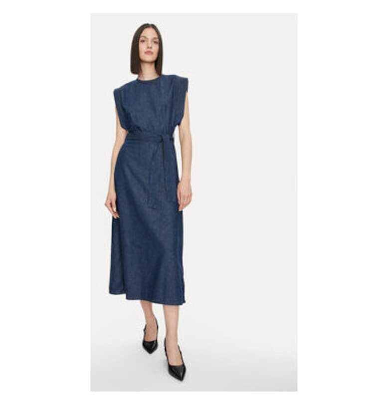 Дамска рокля -  303802462 - Памук - Син United Colors of Benetton