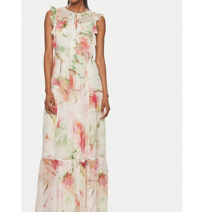 Дамска рокля -  303808372 - Вискоза - Многоцветна - Многоцветен BOSS