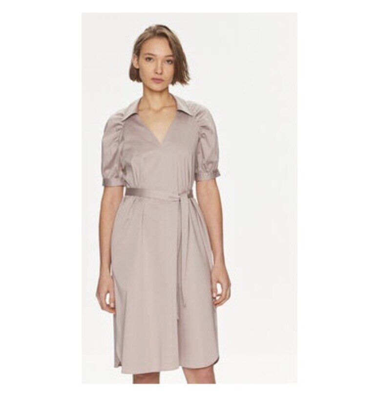 Дамска рокля -  303808709 - Памук - Бежов - Бежов BOSS