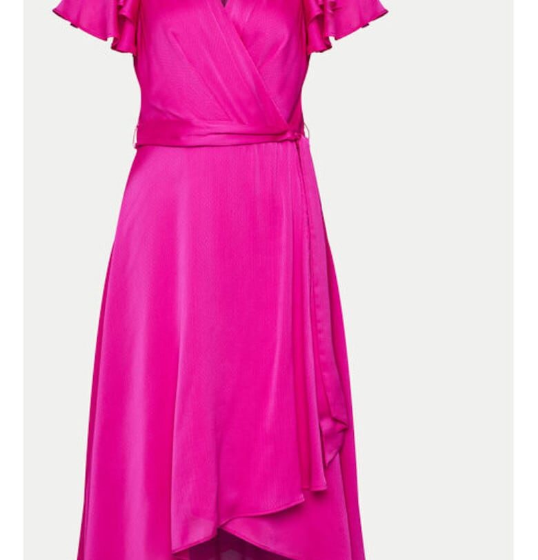 Дамска рокля -  303845155 - Полиестер - 34 EU - Розов DKNY