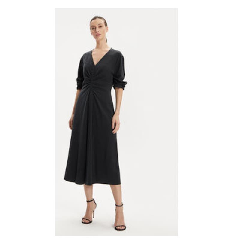 Дамска рокля -  303845384 - Тенсел - Сив - Сив DKNY