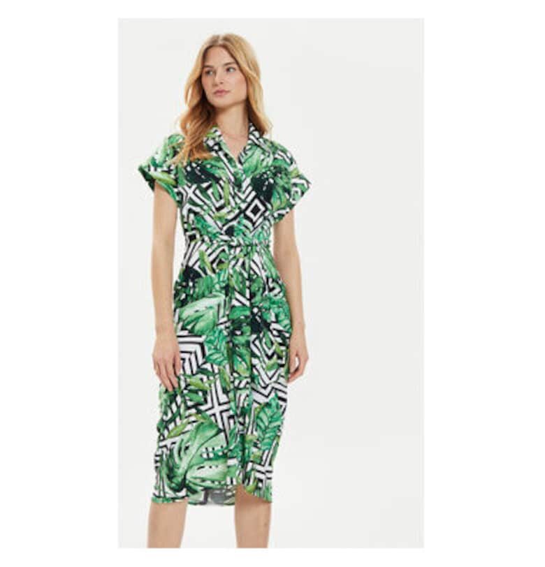 Дамска рокля -  303880934 - Полиестер - Зелен JOSEPH RIBKOFF