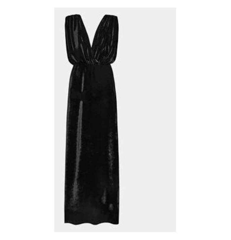 Дамска рокля -  303890865 - Полиестер - 43778 - Черен kontatto