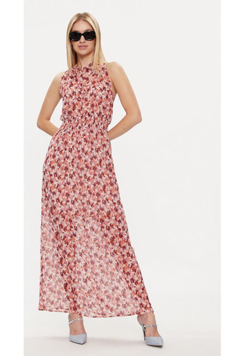 Дамска рокля - 303917715 - Полиестер - Кафяв - Кафяв Morgan