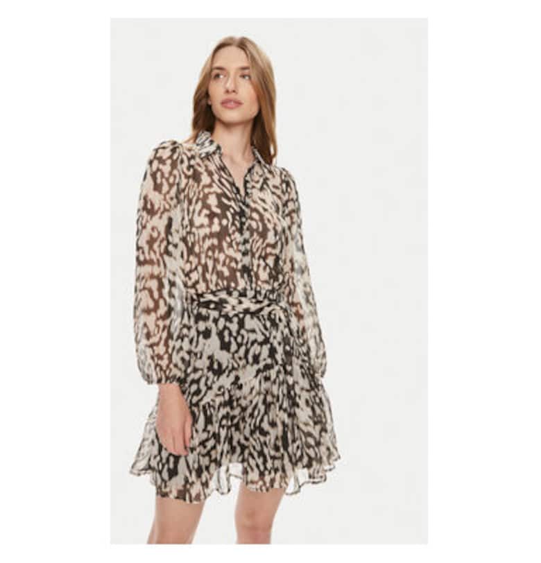 Дамска рокля -  303919030 - Полиестер - Бежов - Бежов Morgan