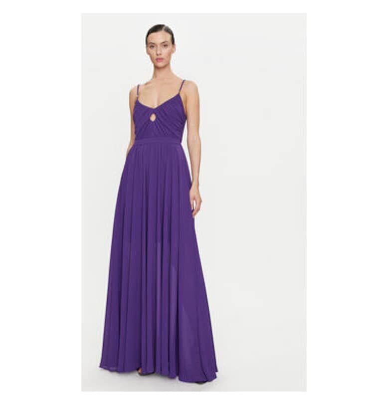 Дамска рокля -  303920234 - Полиестер/Рециклиран полиестер - Лилав - Виолетов Morgan