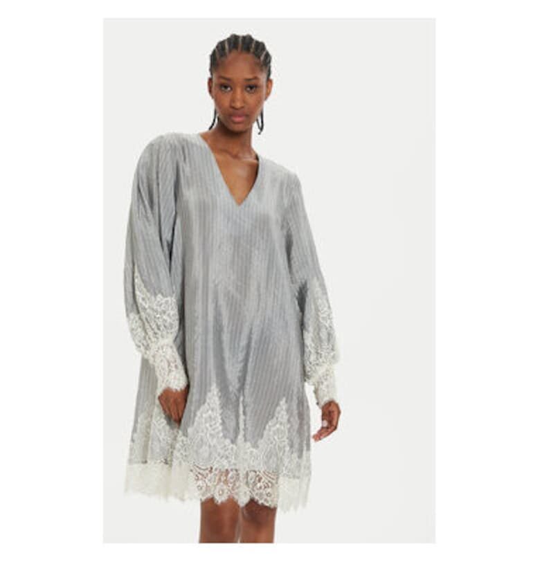 Дамска рокля -  303941284 - Вискоза/Найлон - Сив - Сив Karen by Simonsen