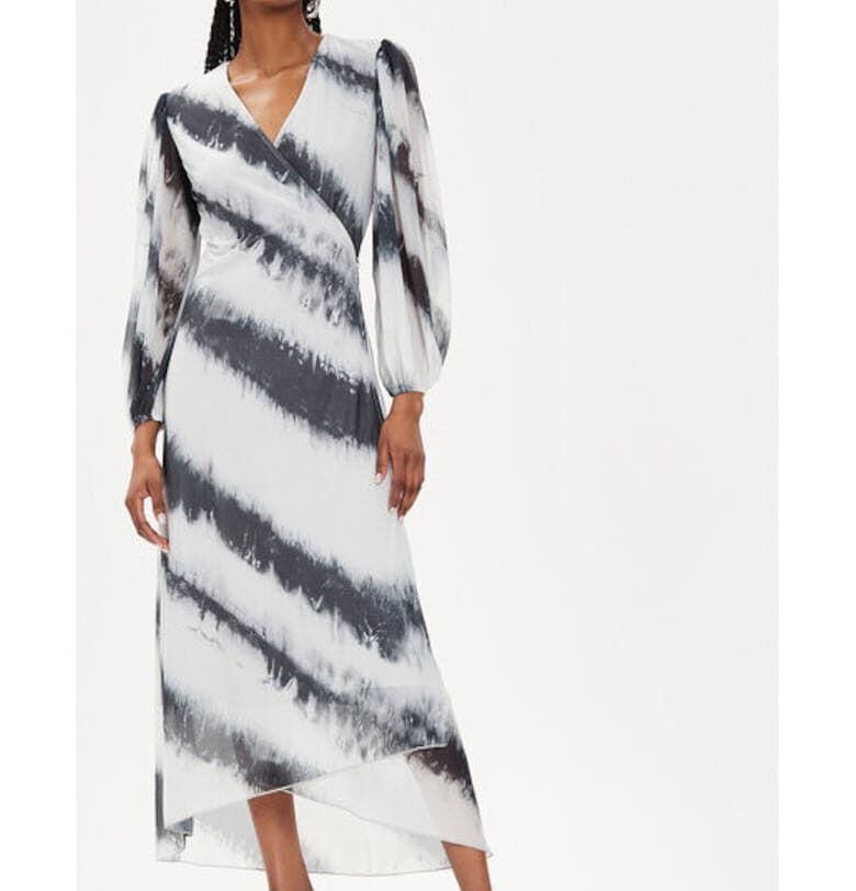 Дамска рокля -  303956776 - Рециклиран полиестер/Полиестер - Сива Bruuns Bazaar