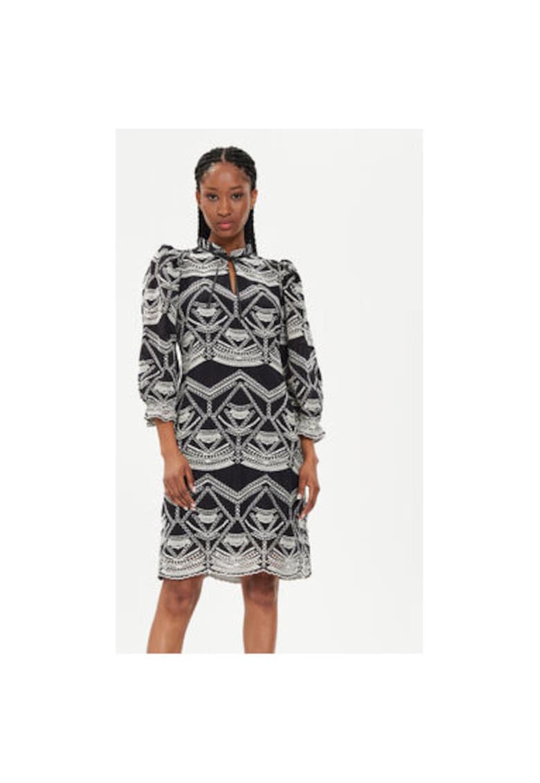 Дамска рокля - 303956837 - Органичен памук - Черна - Черен Bruuns Bazaar