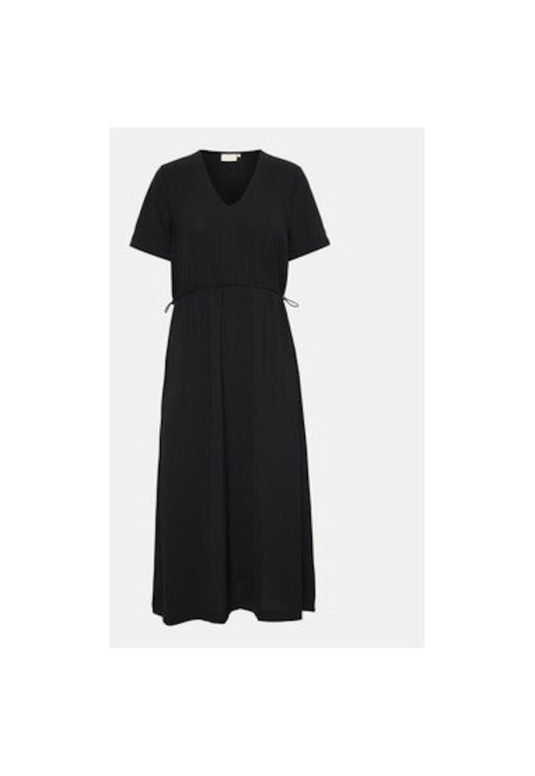 Дамска рокля - 303964702 - Полиестер - Черен kaffe