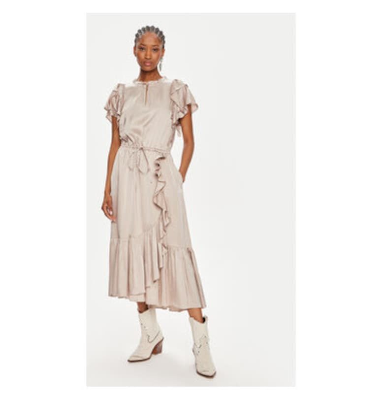 Дамска рокля -  304000362 - Вискоза - 34974 - Бежов Munthe