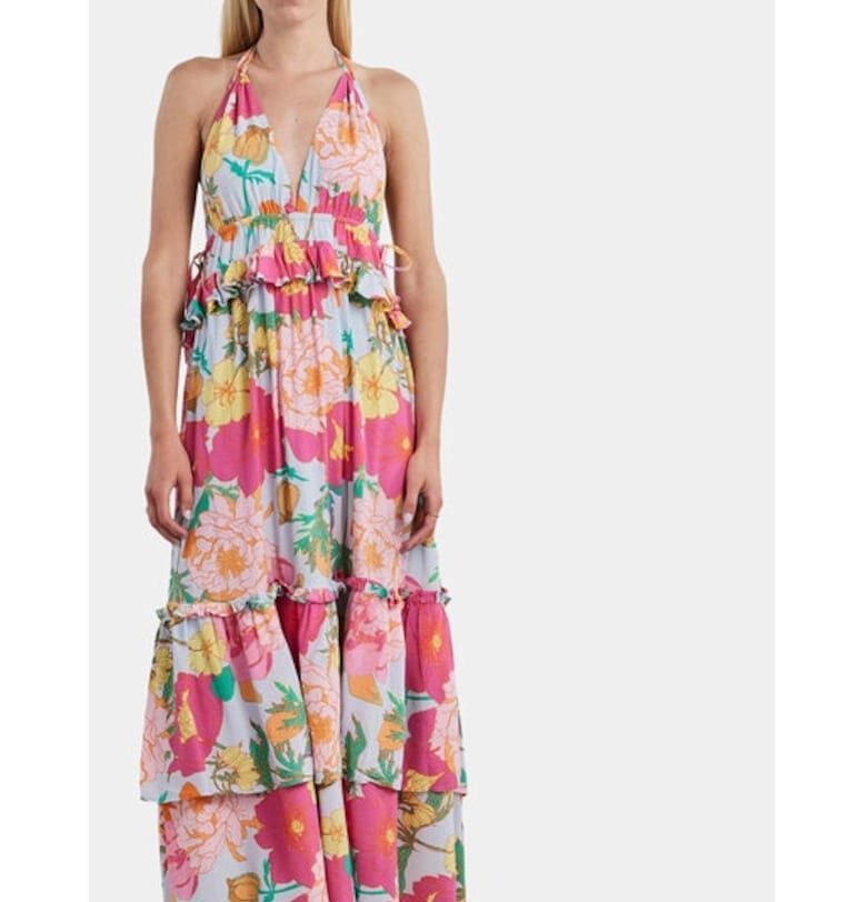 Дамска рокля -  304009297 - Многоцветна - Вискоза - Многоцветен Yas