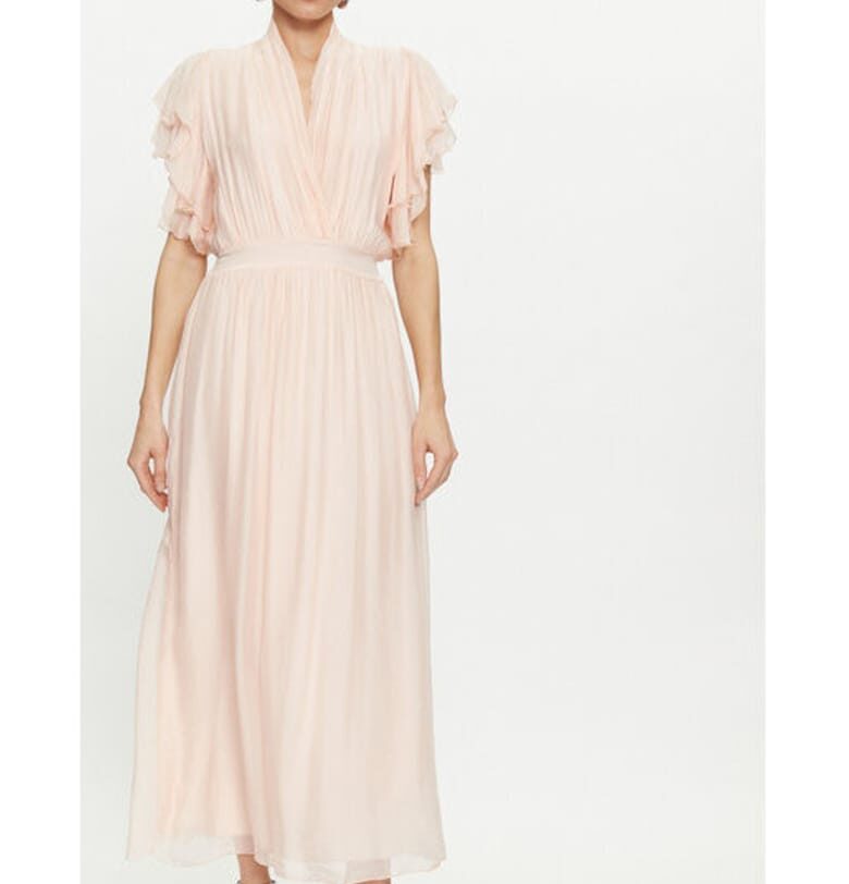 Дамска рокля -  304080128 - Вискоза/Коприна - Розов - Розово DIXIE