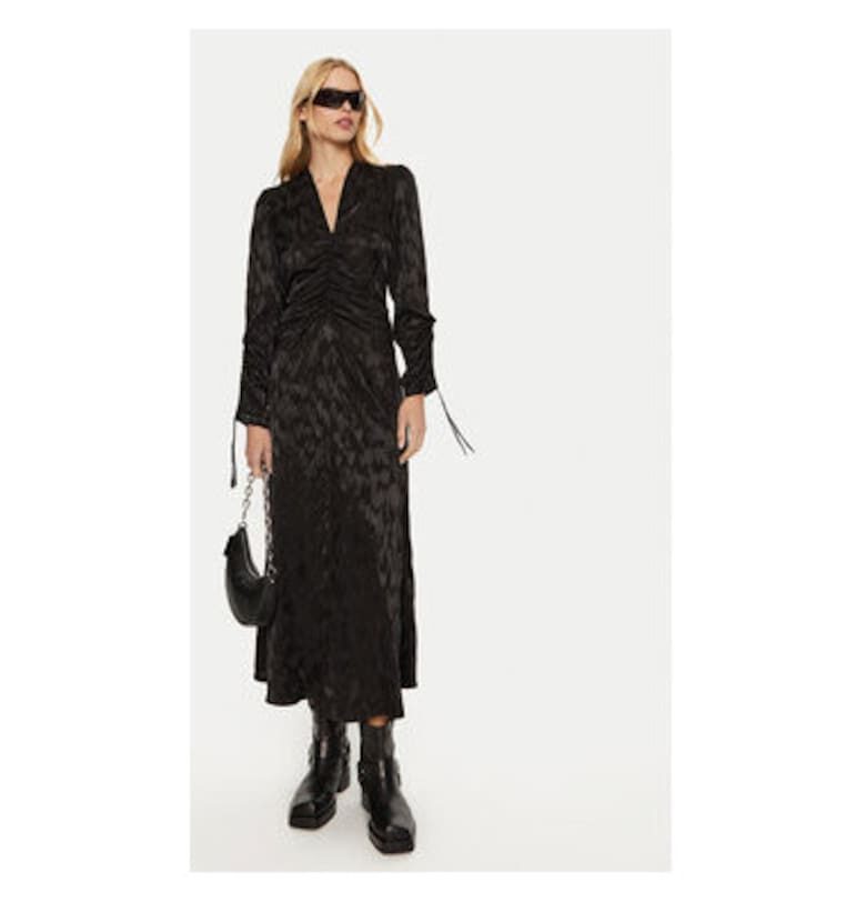 Дамска рокля -  304134845 - Вискоза - Черен GESTUZ