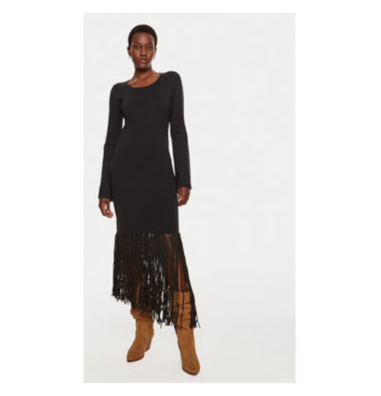 Дамска рокля -  304135361 - Вискоза/Полиамид - Черна - Черен Munthe