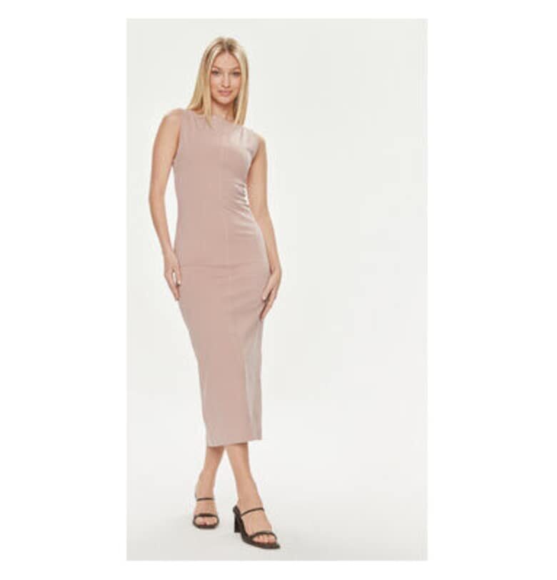 Дамска рокля -  304150272 - Памук/Полиамид - Бежов VICOLO