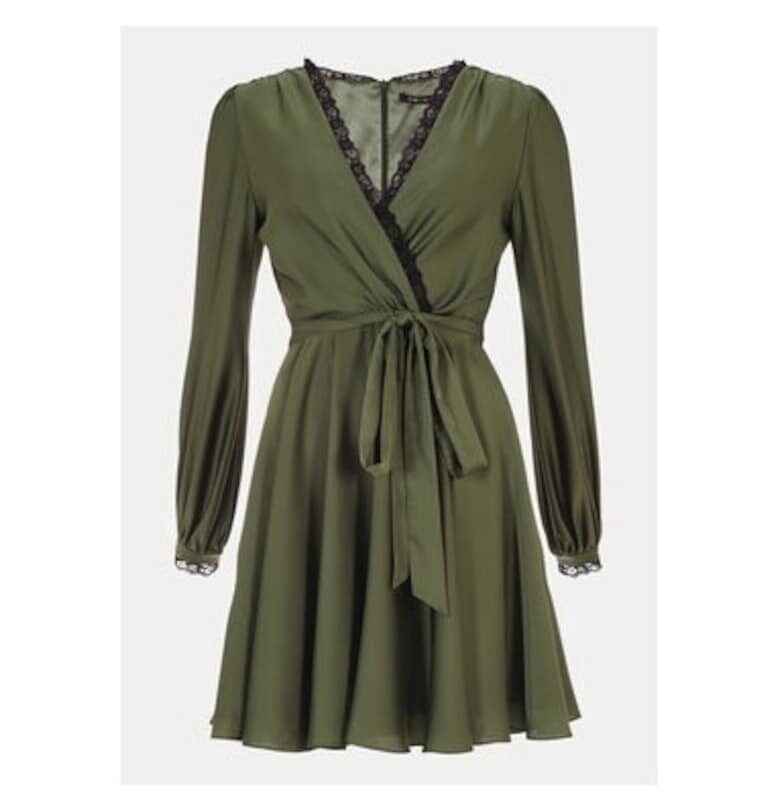 Дамска рокля -  304171741 - Полиестер - Зелен Swing